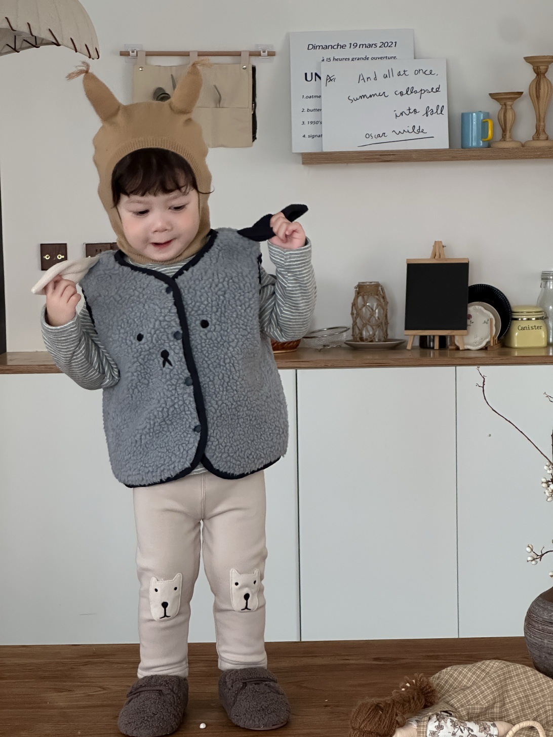 2025 Kış Yeni Bebek Kolsuz Pel - Toddler Boy Winter Fleece Jacket incelemesi ve fiyatı