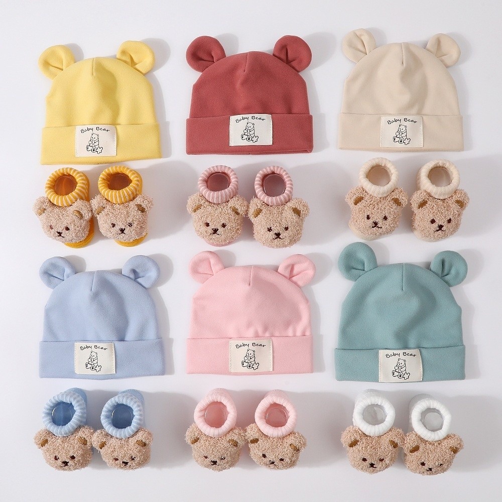 2 Adet/Set Pamuklu Bebek Şapka - Infant Beanie Hat With Ears incelemesi ve fiyatı