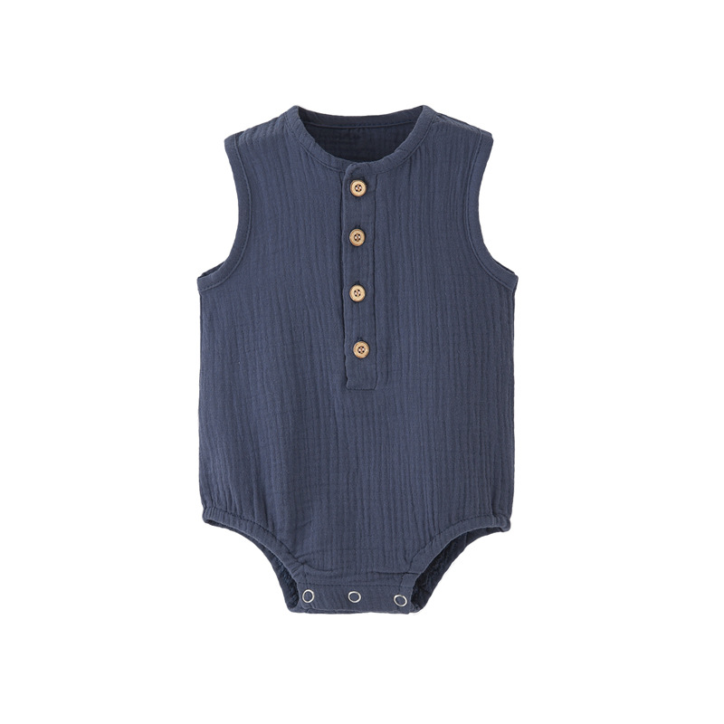 Yazlık, Düz Renk, Yeni Doğan B - Baby Summer Linen Sleeveless Jumpsuit incelemesi ve fiyatı